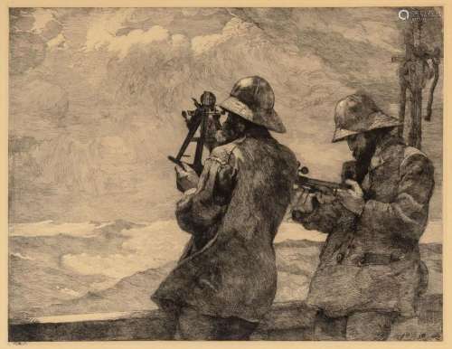 Winslow Homer EIGHT BELLS (GOODRICH 96) Etching printed in b...