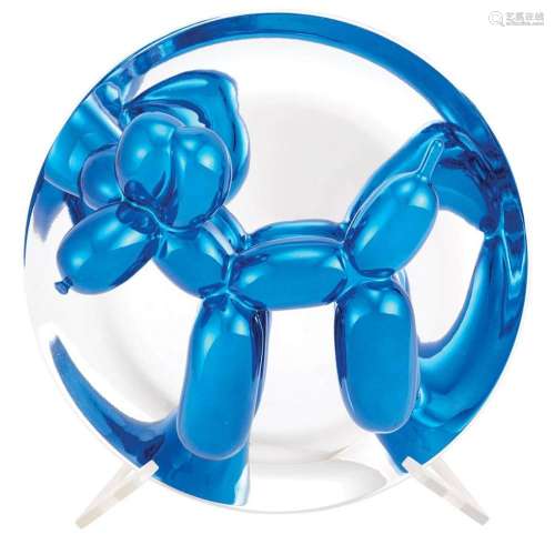 Jeff Koons BALLOON DOG (BLUE) Porcelain multiple painted in ...