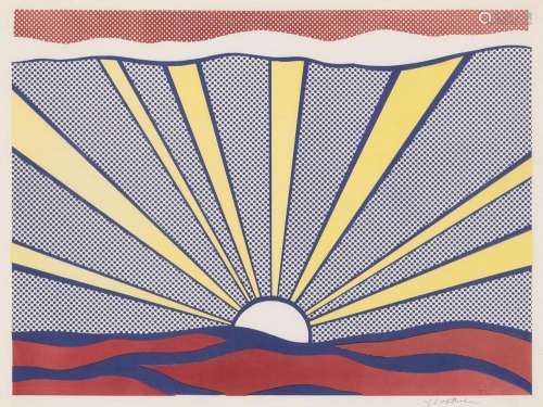 Roy Lichtenstein SUNRISE (CORLETT II.7) Color offset lithogr...