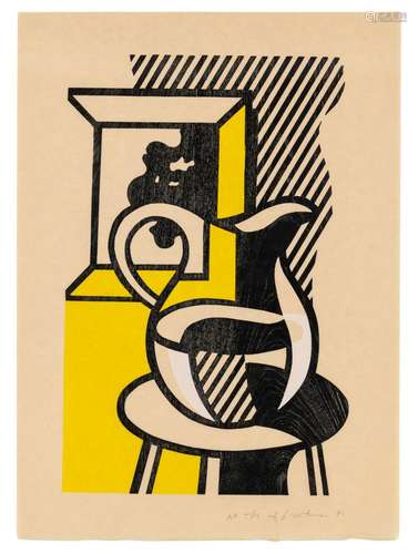 Roy Lichtenstein PICTURE AND PITCHER (CORLETT 183) Color woo...