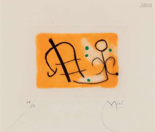 Joan Miró FUSÉES (SEE CRAMER BOOKS 54) Color etching and aqu...