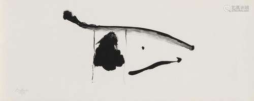 Robert Motherwell BLACK CONCENTRATED (BELKNAP 280; ENGBERG/B...