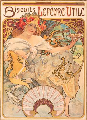 Alphonse Mucha BISCUITS LE FEVRE-UTILE (RENNERT/WEILL 22) Co...