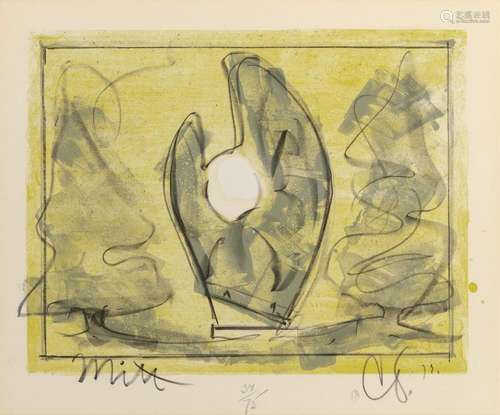 Claes Oldenburg STANDING MITT WITH BALL (AXSOM/PLATZKER 108)...