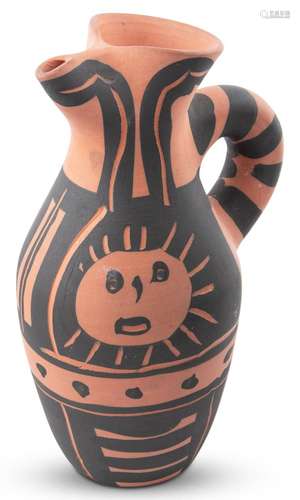 Pablo Picasso YAN SUN (ALAIN RAMIÉ 516) Painted red ceramic ...