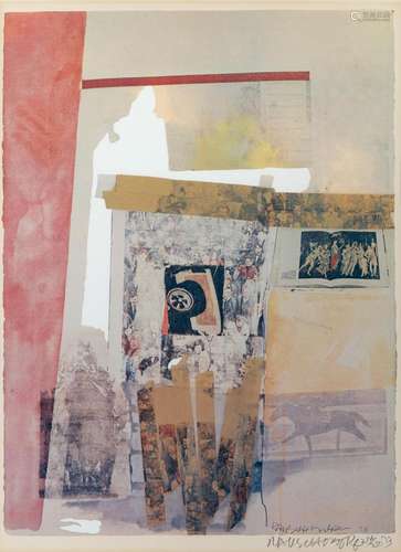 Robert Rauschenberg WATERMARK Color offset lithograph and sc...