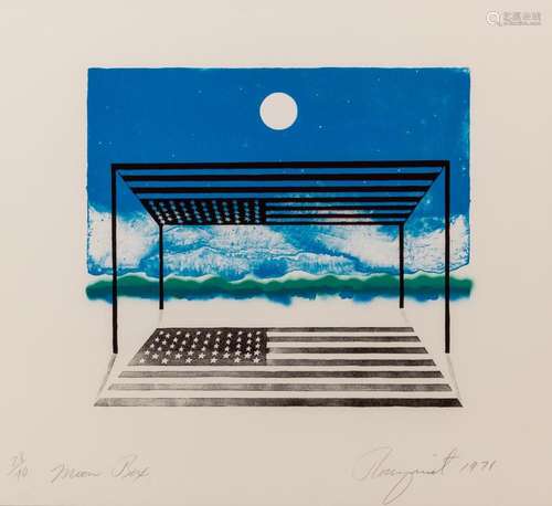 James Rosenquist MOON BOX (GLENN 40) Color lithograph, frame...