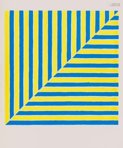 Frank Stella UNTITLED (RABAT) (AXSOM IA) Color screenprint, ...