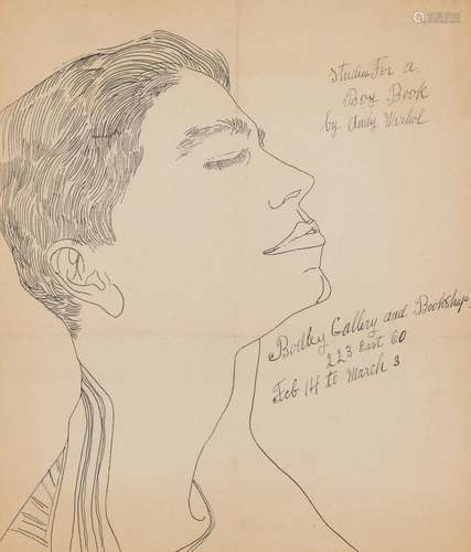 Andy Warhol STUDIES FOR A BOY BOOK (BODLEY GALLERY ANNOUNCEM...