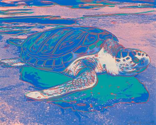 Andy Warhol TURTLE (FELDMAN/SCHELLMAN II.360A) Color screenp...