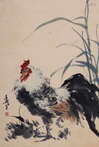 1903-1982 王雪涛  大吉图 设色纸本 镜片
