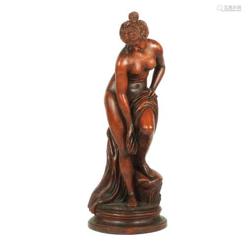 A terracotta figure of Venus