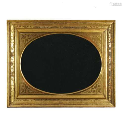 A gilt wood wall mirror, 19th century