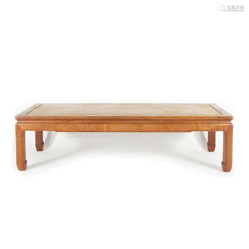 A Chinese teak coffee table