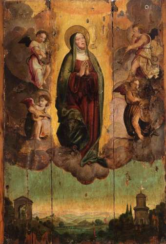 Spanish school of the 16th century. "Assumption of the ...