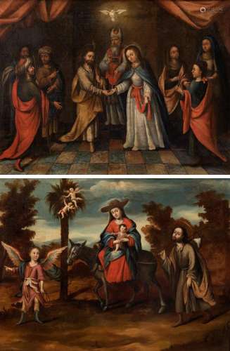 17th century Andalusian school. "The betrothal of Mary ...
