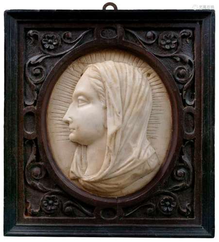 Italian workshop of the early 18th century. Carved marble me...