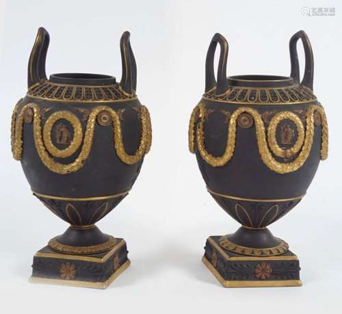 PAIR OF WEDGWOOD URNS