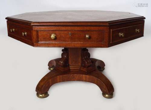 IRISH 19TH-CENTURY OAK RENT TABLE