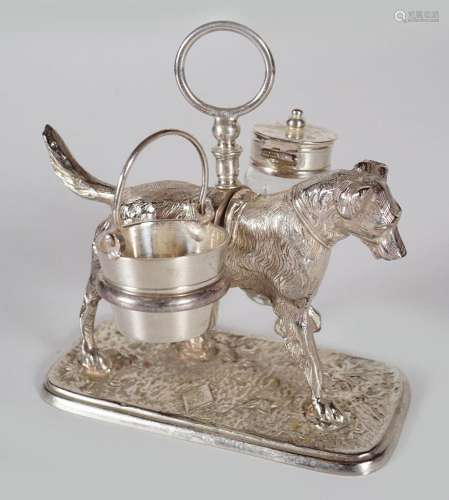 NOVELTY SILVER PLATED CONDIMENTS