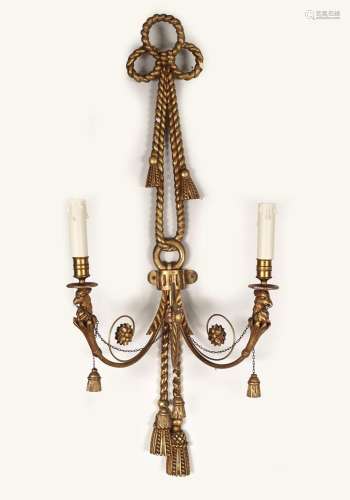 PAIR OF 19TH-CENTURY GILTWOOD APPLIQUES