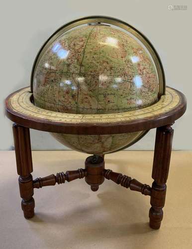 19TH-CENTURY MALBY CELESTIAL GLOBE