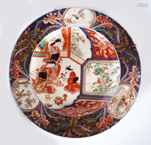 LARGE 19TH-CENTURY IMARI CHARGER