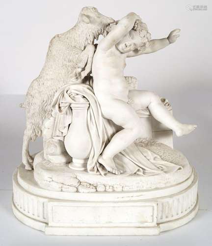 19TH-CENTURY PARIAN INFANT BACCHUS GROUP