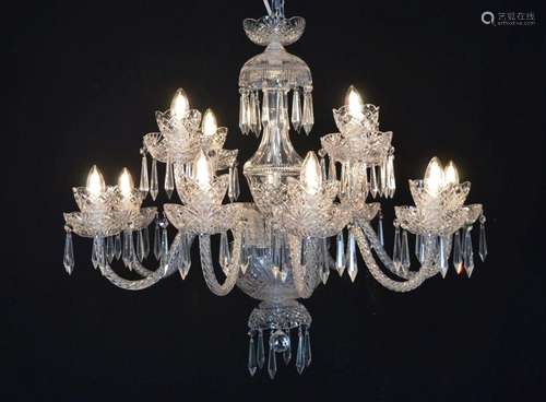 LARGE IRISH CRYSTAL CHANDELIER