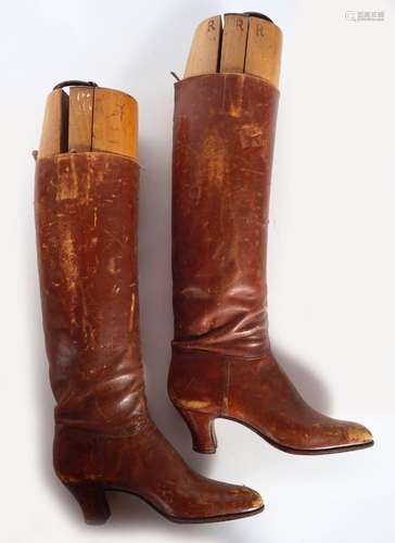 PAIR VINTAGE LADIES RIDING BOOTS