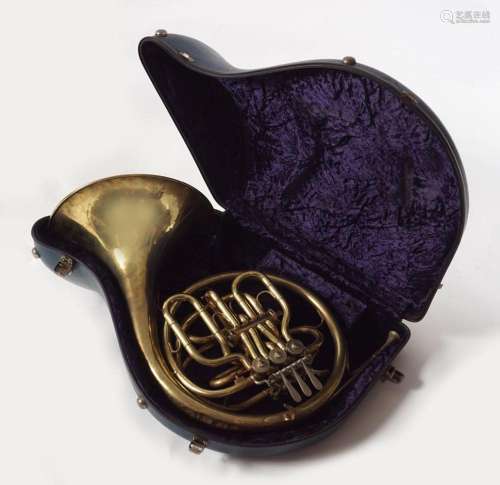 BRASS DOUBLE FRENCH HORN