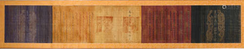 清 光绪元年（1875年）制光绪圣旨 绢本水墨 手卷