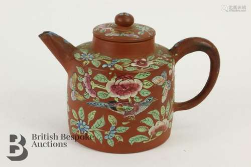 19th century Chinese Yizing clay teapot