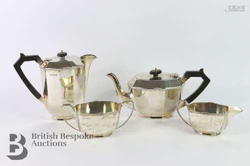 George VI silver tea set