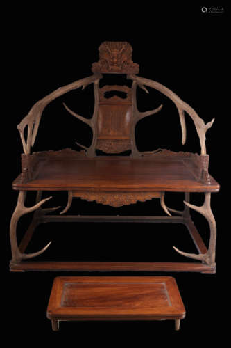 Huanghuali Antler Chair