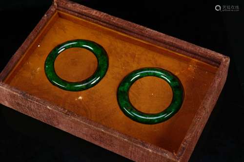 Old Tibetan Jade Plain Noodle Round Bar Bracelet