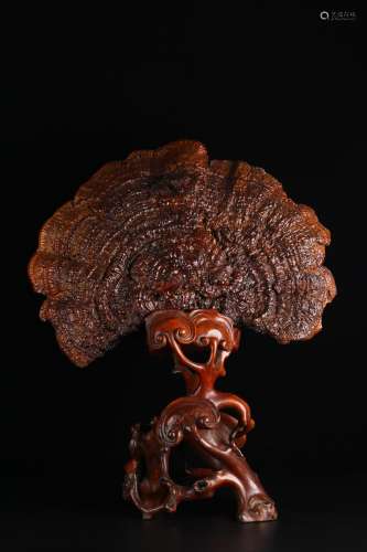 Old Tibetan Ganoderma lucidum ornament