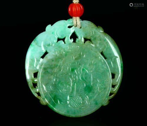 A jade pendant from the Qing Dynasty