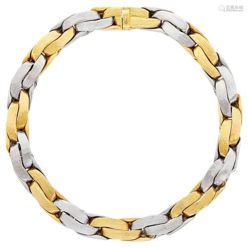 Two-Color Gold Link Necklace