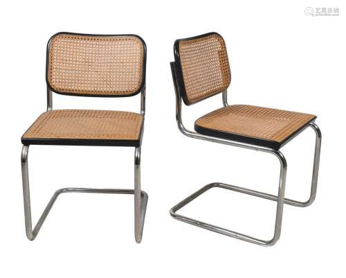 Marcel Breuer B32 Cesca Dining Chairs for Gavina. Italy. 196...
