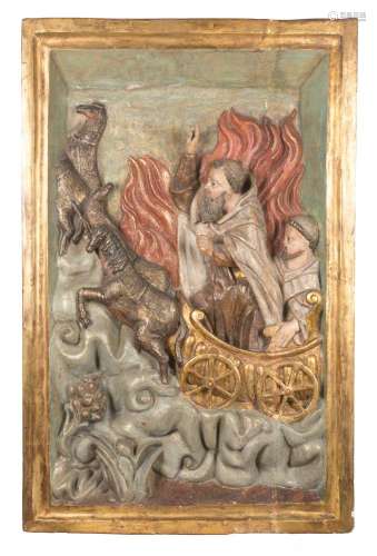 "Vision of Saint Francis in the flaming chariot". ...