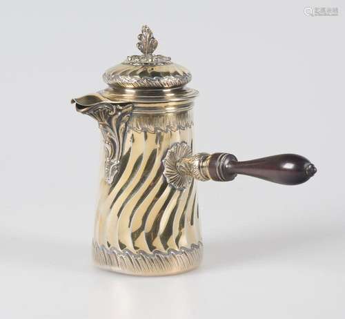 Silver vermeil chocolate pot. Marked "Boin Taburet a Pa...