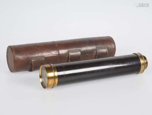 Wood and metal telescope. Dollond. London. England. 19th cen...