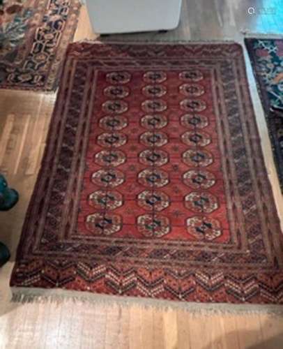 Boukhara Persian wool carpet.