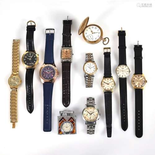 11 UHREN.. U.A. TISSOT, KIENZLE, BWC, MADISON.