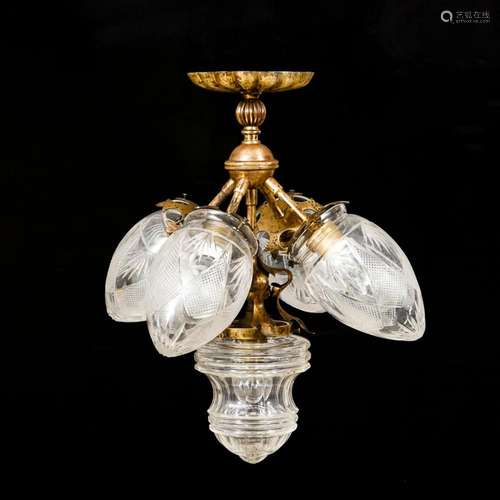 JUGENDSTIL-DECKENLAMPE.