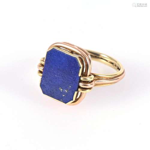 RING MIT LAPISLAZULI.