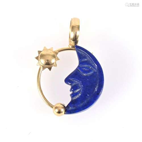 ANHÄNGER MIT LAPISLAZULI.