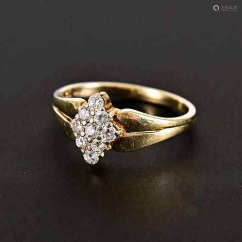 RING MIT BRILLANTEN.