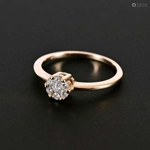 RING MIT BRILLANTEN.